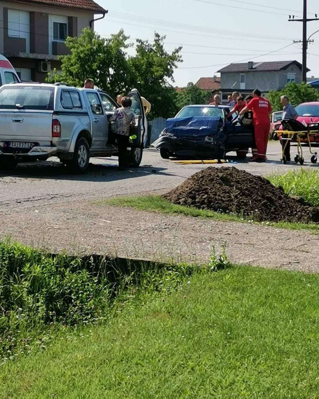 Teška saobraćajna nesreća u Jevremovcu