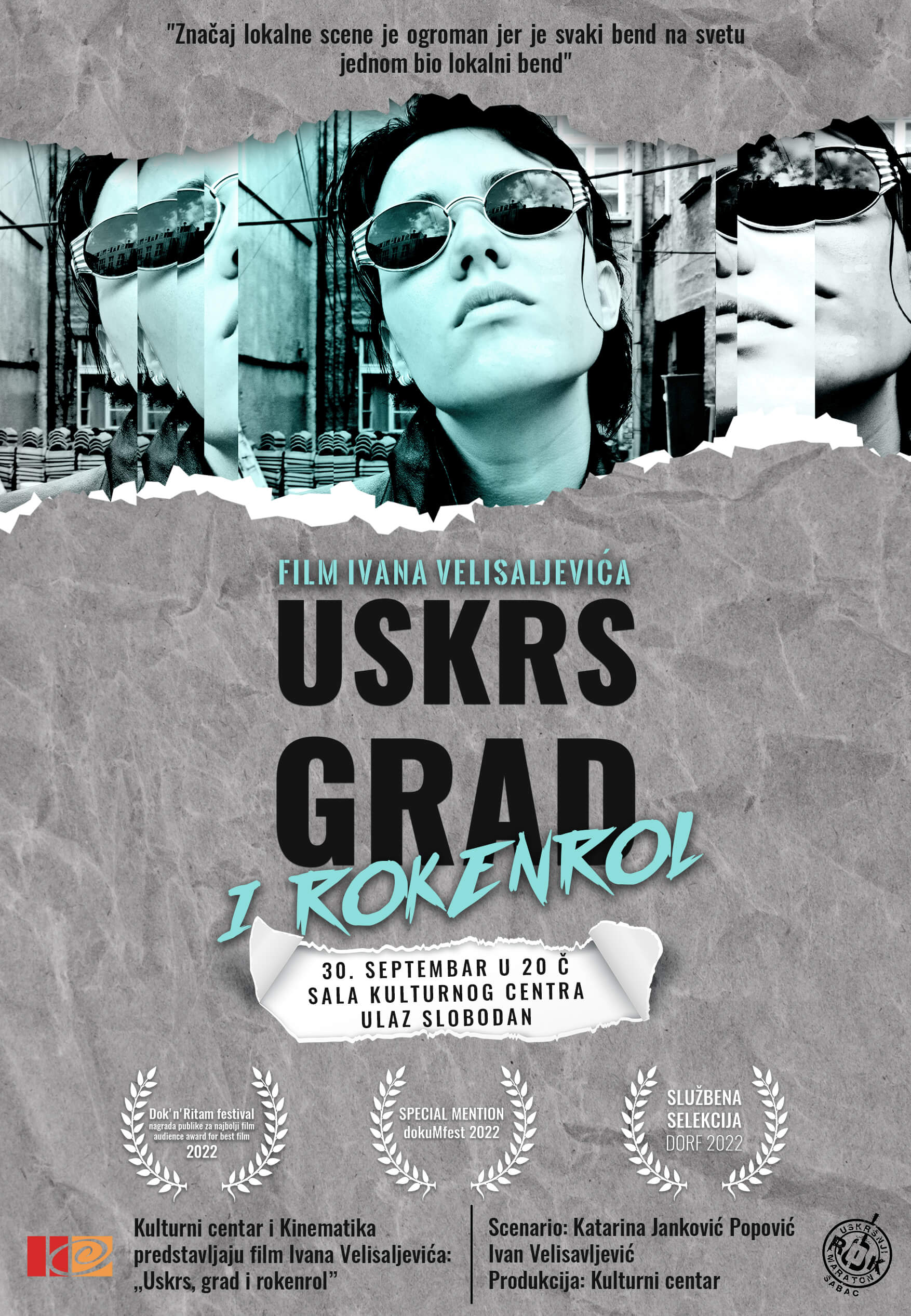 "Uskrs, grad i rokenrol" u petak u KC Šabac