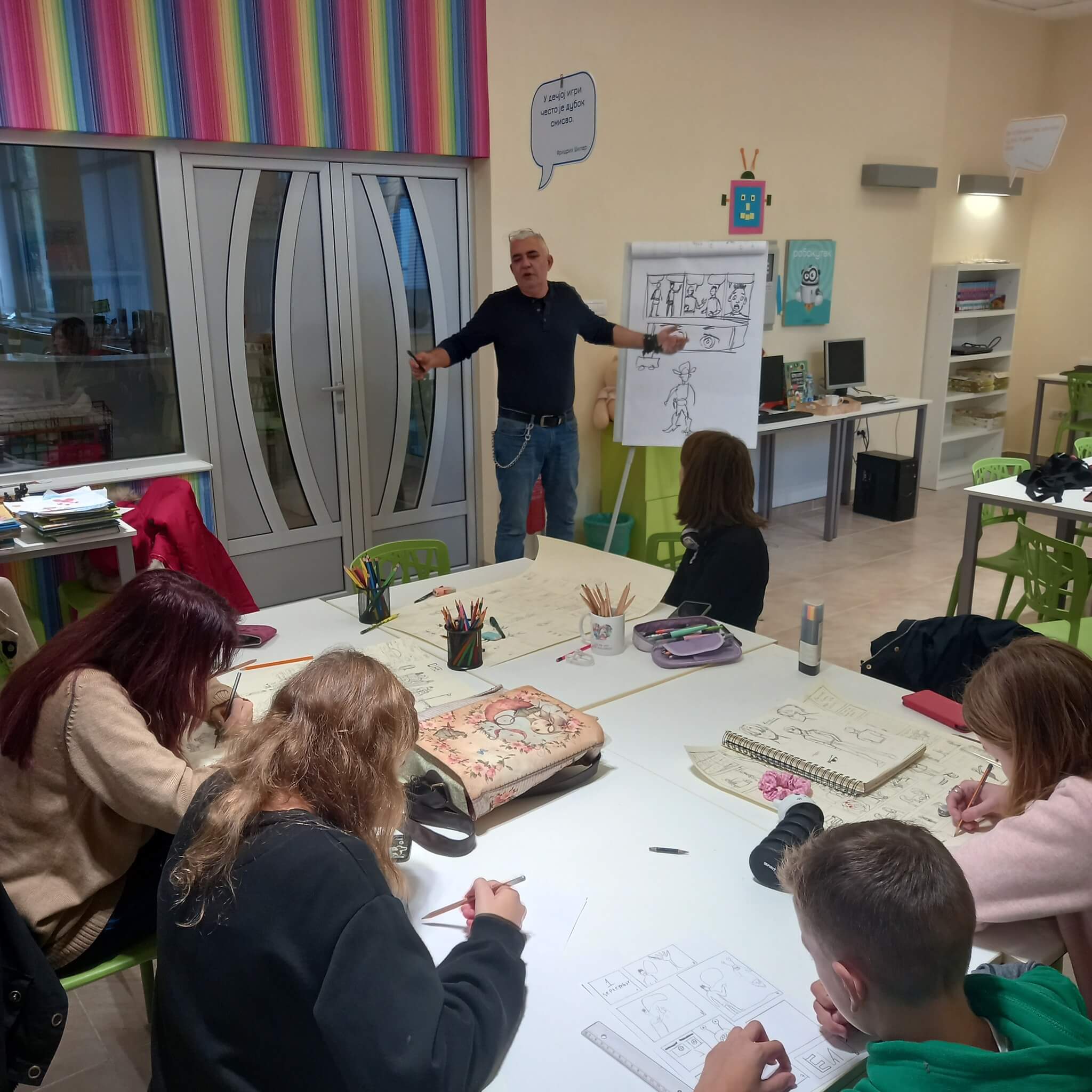 Radionica stripa u Biblioteci šabačkoj