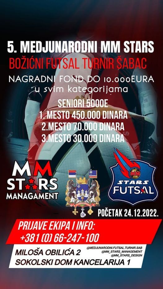 Počelo prijavljivanje ekipa za V Božićni futsal turnir