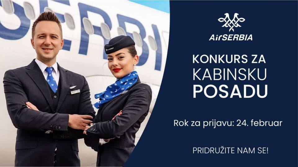 Air Serbia raspisala konkurs za članove kabinske posade