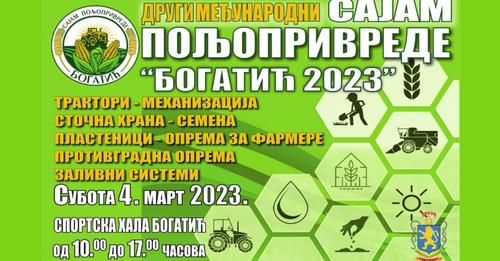 Sajam poljoprivrede "Bogatić 2023"